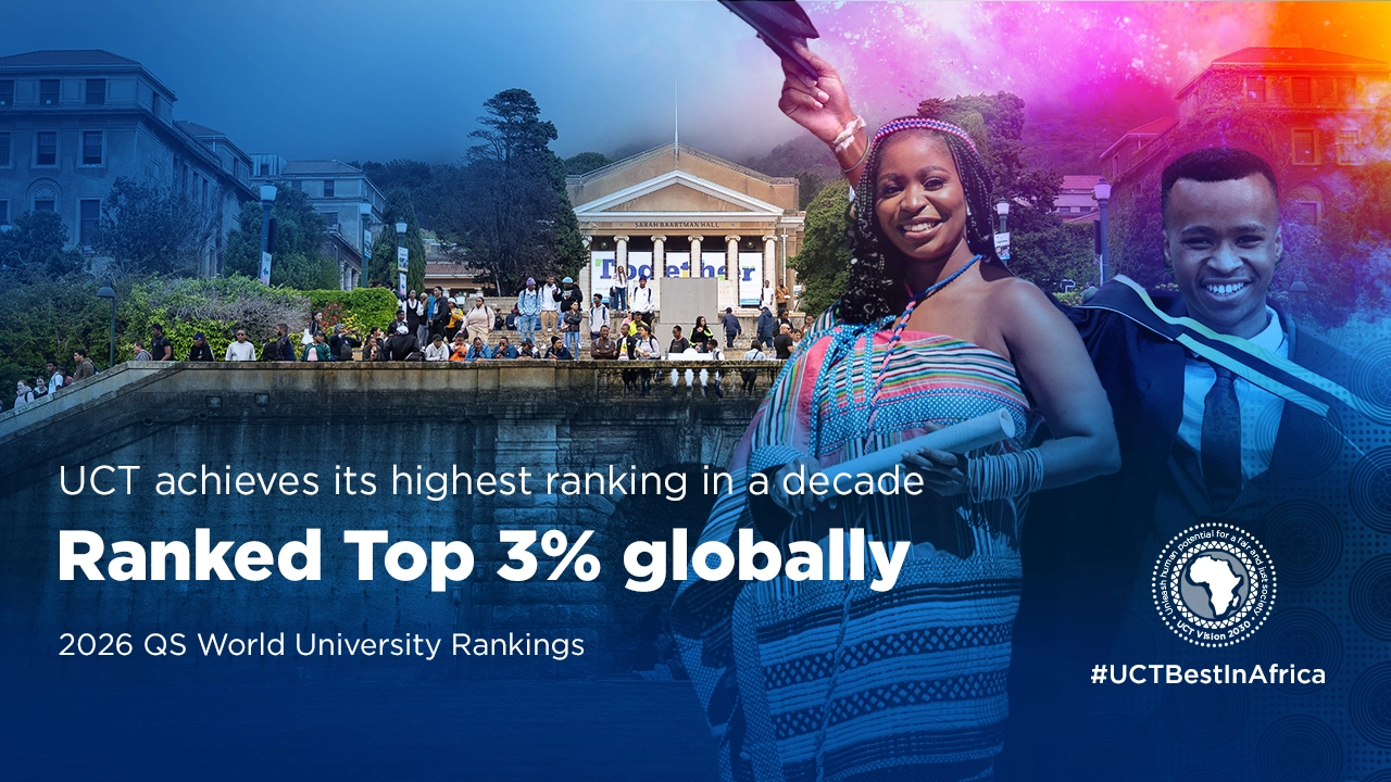 UCT Ranked Top 3% globally